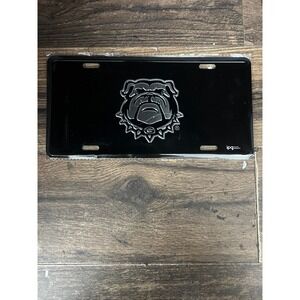 GEORGIA BULLDOGS ELITE CAR TRUCK TAG LICENSE PLATE BLACK G UNIVERSITY